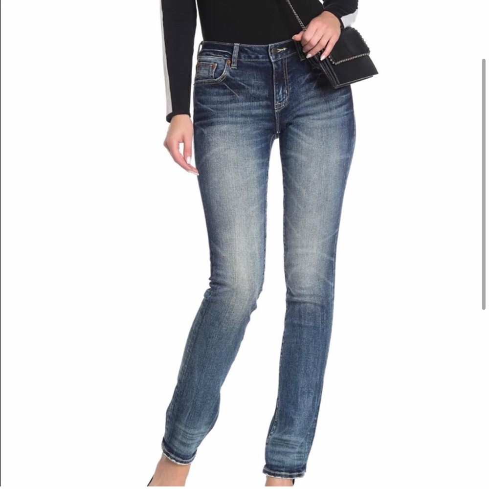 Rock Revival Mid Rose Skinny Straight Legged Jeans 👖 Size 25 NWT